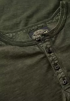 Топ с длинными рукавами Superdry, зеленый
