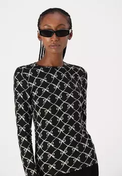 Топ с длинными рукавами VMALBERTE CILIA BOX Vero Moda, черный