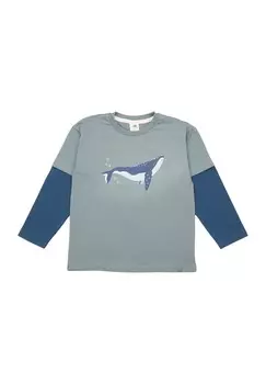 Топ с длинными рукавами Walkiddy, зеленый
