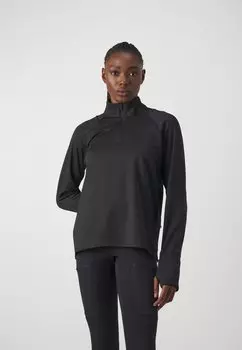 Топ с длинными рукавами WHISTLER HALF ZIP Athleta, цвет cosmos black