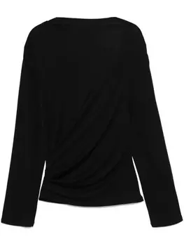 Топ с драпировкой Jacquemus, черный
