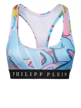 Топ с логотипом Philipp Plein, синий