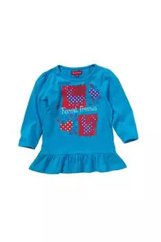 Топ с рукавами 3/4 и принтом оленя Cozy n Dozy, синий