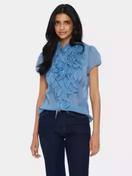 Топ Saint Tropez Lilja Ruffle, синий