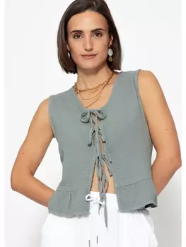 Топ SASSYCLASSY, серый