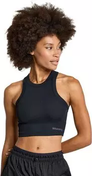 Топ Saucony Elevate Crop Top, черный