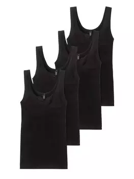 Топ SCHIESSER Cotton Essentials, черный