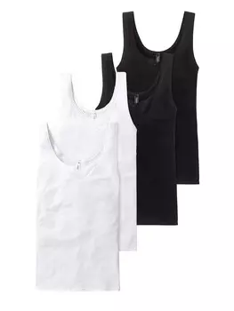 Топ SCHIESSER Cotton Essentials, черный