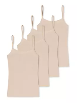 Топ Schiesser Spaghetti Modal Essentials, бежевый