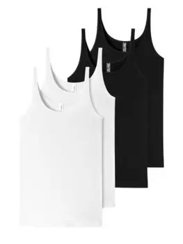 Топ Schiesser Trger 95/5 Organic Cotton, цвет schwarz-weiss
