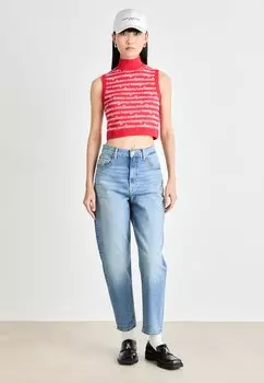 Топ SCRIPT Tommy Jeans, красный