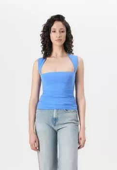 Топ SEAMLESS AVA Abercrombie & Fitch, синий