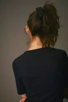 Топ sense с короткими рукавами H&M, черный