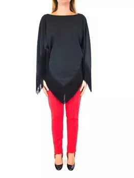 ТОП-ШАПОЧКА С БАХРОМОЙ Balenciaga, черный