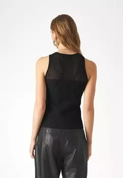 Топ Sheer Yarn DKNY, черный