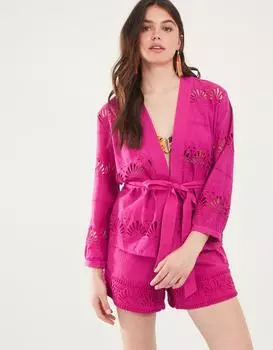 Топ Shell Broderie Accessorize, розовый