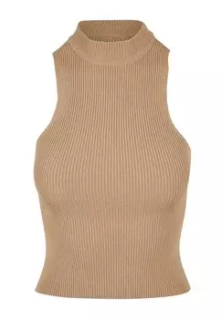 Топ Short Turtleneck Urban Classics, Юнион бежевый