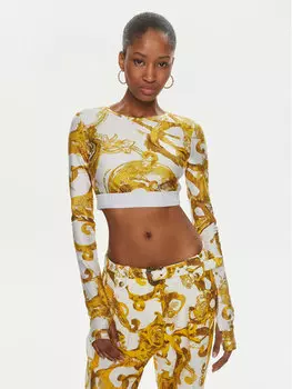 Топ скинни Versace Jeans Couture, белый