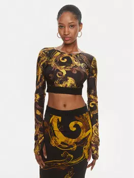Топ скинни Versace Jeans Couture, черный