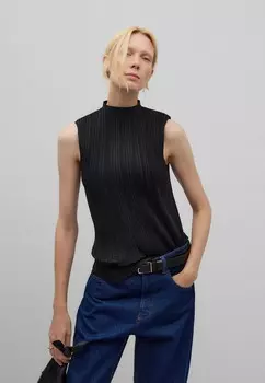 Топ SLEEVELESS CRINKLE ADOLFO DOMINGUEZ, черный