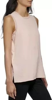Топ Sleeveless High-Low with Rib Trim Calvin Klein, цвет Blush