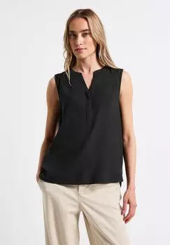Топ SPLIT NECK Street One, черный