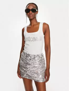 Топ стандартного кроя Just Cavalli, белый