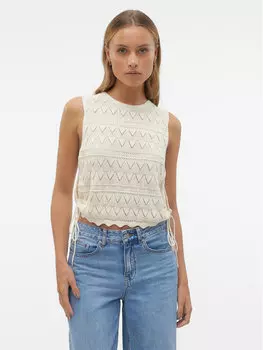 Топ стандартного кроя Vero Moda, экрю