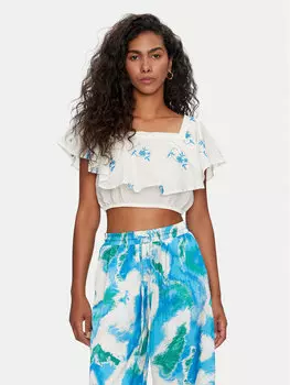 Топ стандартного кроя Vero Moda, экрю