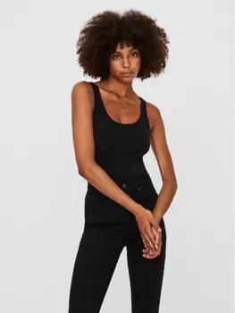 Топ стандартного кроя Vero Moda, черный