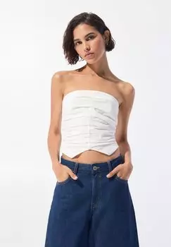 Топ STRAPLESS-INSPIRED PULL&BEAR, белый