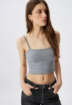 Топ STRAPPY CROP Koton, серый