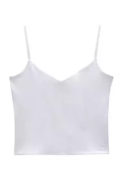 Топ STRAPPY PULL&BEAR, белый