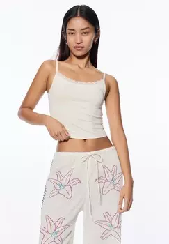 Топ STRAPPY PULL&BEAR, бежевый