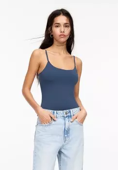 Топ STRAPPY PULL&BEAR, темно-синий