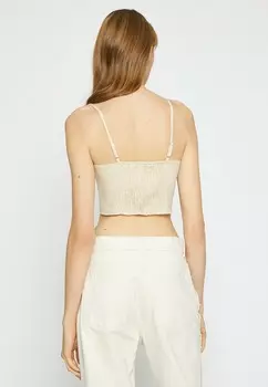 Топ STRAPPY TORSOLETTE Koton, бежевый