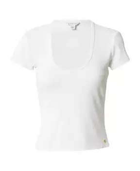 Топ стрейч в рубчик Guess, белый