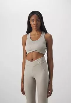 Топ STUDIO CROP Reebok, цвет ash