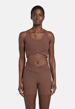Топ STUDIO CROP Reebok, цвет mahogany