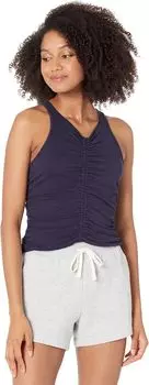 Топ SUNDRY Ruched Tank, темно-синий