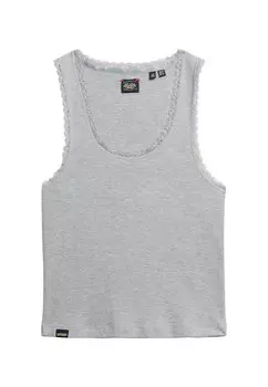 Топ Superdry, пятнистый серый
