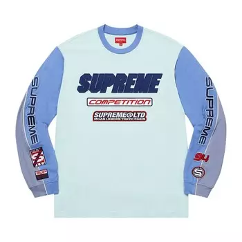Топ Supreme Competition Long-Sleeve Top Light Blue, синий