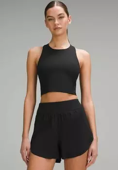 Топ SWIFT SPEED CROPPED TANK lululemon, черный