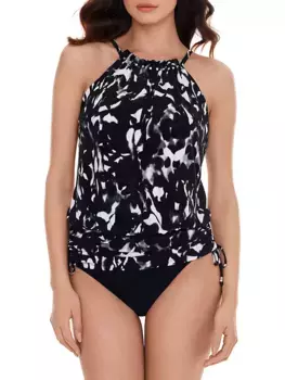 Топ танкини Dream State Babs Magicsuit Swim, Plus Size, черный