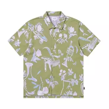 Топ Thisisneverthat thisisneverthat Object Jacquard Button Up Top, зеленый