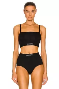 Топ Tom Ford Signature Crop, черный