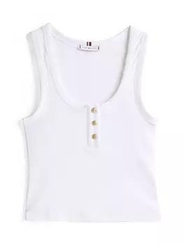 Топ TOMMY HILFIGER, белый