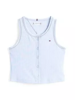 Топ TOMMY HILFIGER, пастельный синий