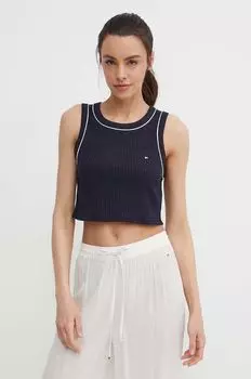 Топ Tommy Hilfiger, темно-синий