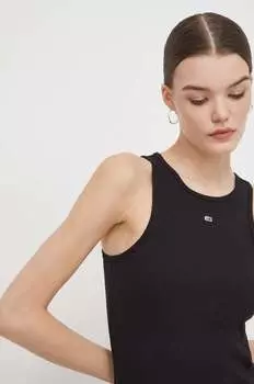 Топ Tommy Jeans, черный
